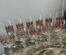 Bohemian glasses flutes
