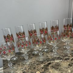 Bohemian glasses flutes