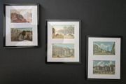 Vintage Dublin Wall Art  3 Framed Displays with 6 Old Postcards