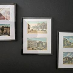 Vintage Dublin Wall Art  3 Framed Displays with 6 Old Postcards