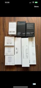 Selection of Empty Apple Boxes