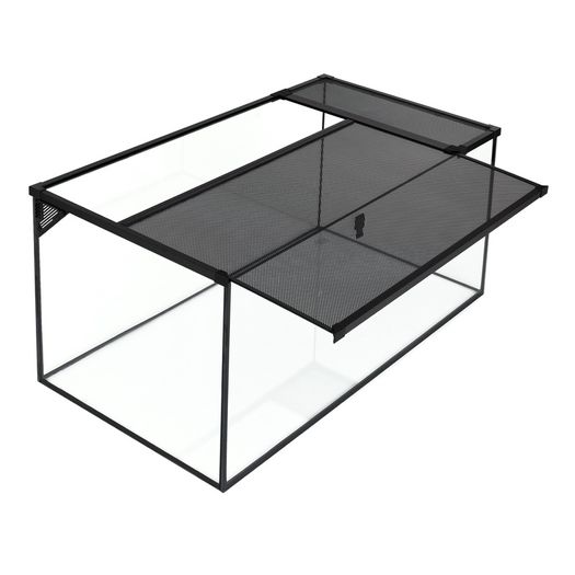 Glass Terrarium with Sliding Net