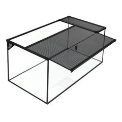 Glass Terrarium with Sliding Net