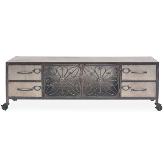 TV Cabinet 120x30x40 cm Silver