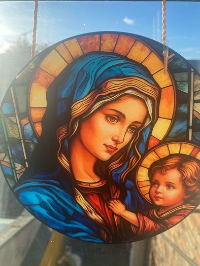 Suncatcher Mary & Jesus'