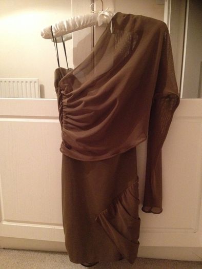 Zara Stunning Khaki dress S BNWNT