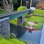 Model train river scene Image 6