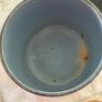 Old Vintage Black Pot with Handle. (Anglo 12 Pints) on lid. Image 5