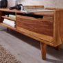 145cm Solid Wood TV Unit Sheesham TV Stand Storage Cabinet Image 3