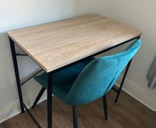 desk and chair