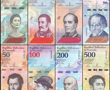 Venezuela Set 8 Pcs 2 5 10 20 50 100 200 500 Bolivares 2018 Unc Banknotes Hard To Get