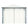 Gazebo with Curtain 300x300 cm Cream Aluminium Image 5