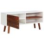 TV Cabinet 110x35x50 cm Solid Acacia Wood and MDF Image 2