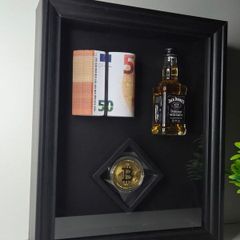 Gift 3D money frame art decor