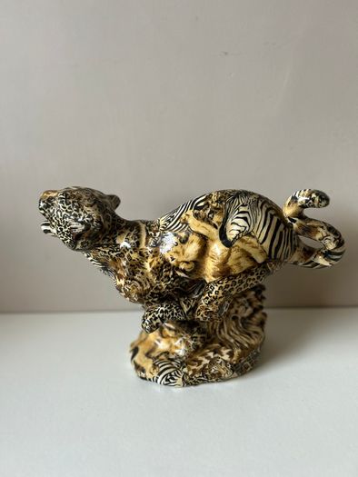 Vintage Tiger Ornament Collage