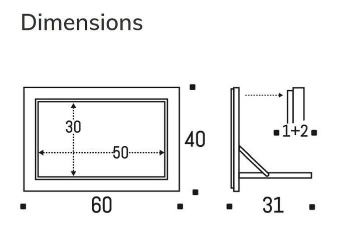 Ambivalenz Wall Shelf (Folds Flat)