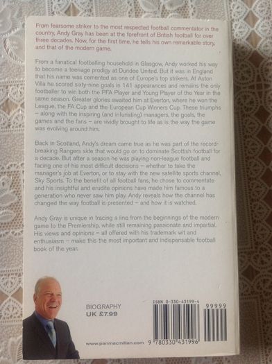 Andy Gray Book.  Gray Matters. The Autobiography.