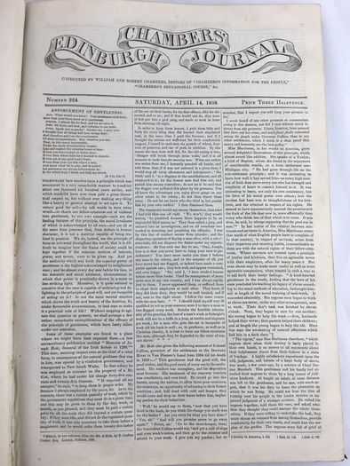 Rare antique Chambers Edinburgh journal 1839. vol VII 1839