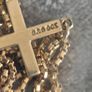 9ct gold cross and chain Image 8