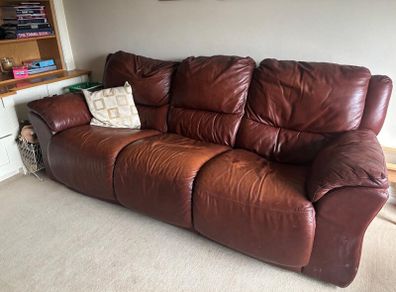 Leather couch for sale