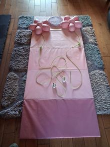 ikea gym mat +flower wall light