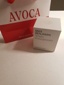 Max Benjamin White Pomegranate Natural Wax Candle  210 grams