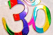 Beautiful OM symbol self adhesive sticker Ohm Aum
