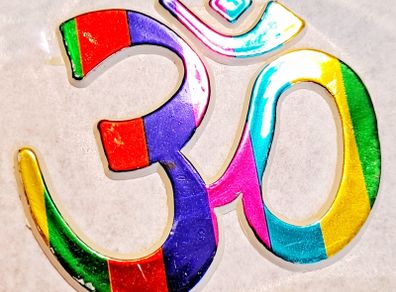 Beautiful OM symbol self adhesive sticker Ohm Aum