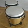 Street life Music Bongo Drum Set Tunable Wood Percussion 6" & 7" Natural Hide Image 2