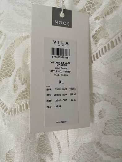 Vila white blouse
