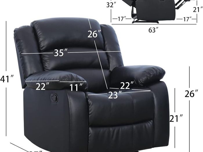 FINAL UNITS Bargain Recliner Chair Brown