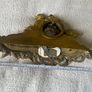 Antique French Gilt & Porcelain Mantel Clock. Image 10