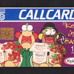 1997 Ireland 10 unit Yoplait Zig and Zag (Gemplus GEM1) Call Card Used. Telecom Eireann card number 1136.