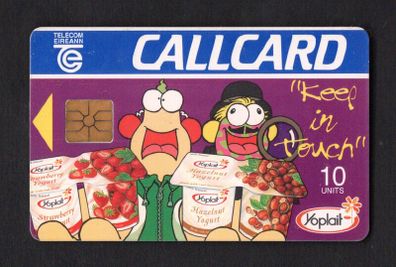 1997 Ireland 10 unit Yoplait Zig and Zag (Gemplus GEM1) Call Card Used. Telecom Eireann card number 1136.