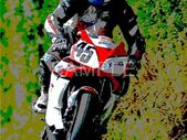 Martin Finnegan Flyin' Finn Road Racing Legend Tribute Poster Print