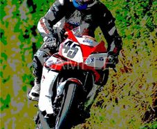 Martin Finnegan Flyin' Finn Road Racing Legend Tribute Poster Print