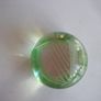 Brand New Irish Handmade Glass Harp Paperweight / Handcooler Image 3