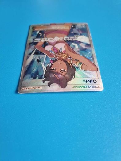 Olivia Rare Full Art Trainer Pokemon Card from Crimison Invasion (2017)