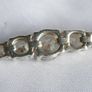 Vintage Sterling Silver 925 Tennis Bracelet  Cubic Zirconia Graduated Flexible Bangle Bracelet 16,7g Image 6