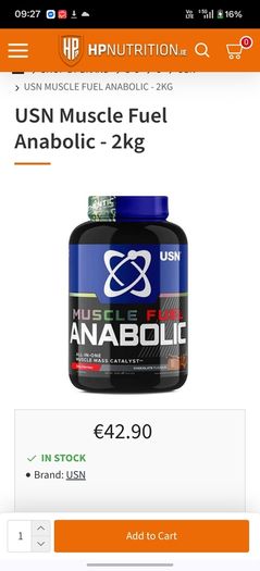 2kg Tubs Of Usn Protein