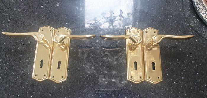 Brass door handles