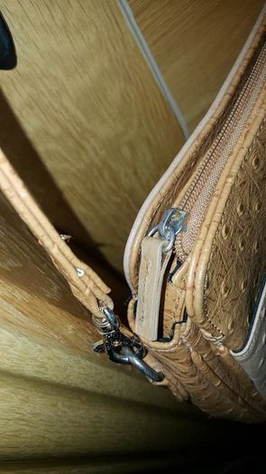 Ostrich leather bag