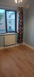 Space curtains with matching duvet set and light