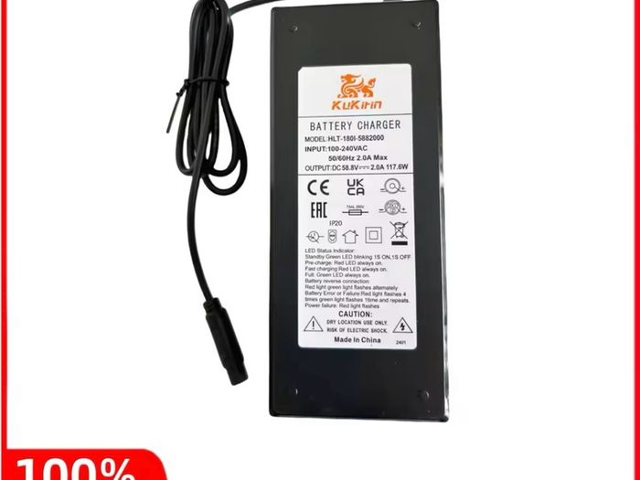Original 58.8V 2.0A Lithium Charger For Kugoo Kukirin G2 Master and Kugoo G3 Electric Scooter Battery Charger
