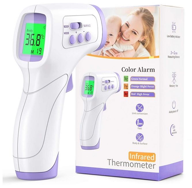 Kkmier Color Alarm Non-Contact Infrared Thermomter