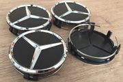 4 x Alloy Wheel Centre Caps 75mm for Mercedes Benz New