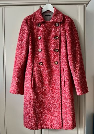 Sisley wool/moher blend coat uk12