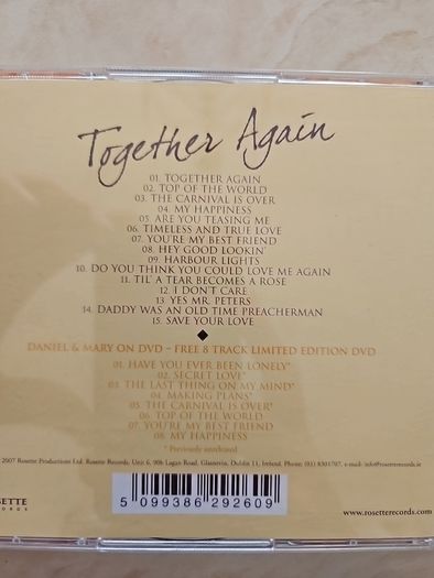 Daniel O'Donnell & Mary Duff CD+DVD  - Together Again