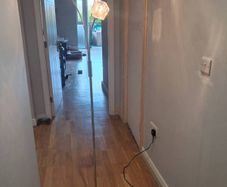 Floor standing lamp with 3 cube lights