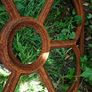 Round Iron Window, Former Gable Window Stable Window, Wall Window Gable Approx. Image 2